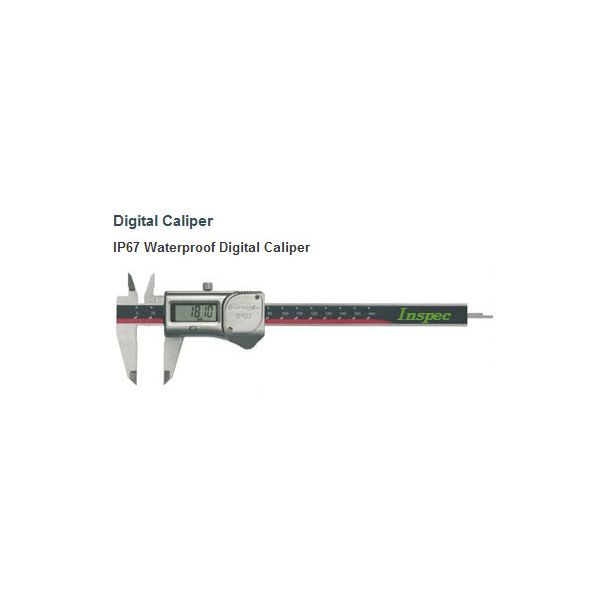 Inspec Digital Caliper 0-150mm/0-6", IP67, No Output, Resolution 0.01mm(0.0005") 110-801G