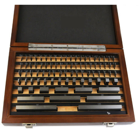 MHC 88 piece grade 1 Gauge Block set, Steel 630-0881 Includes MQS UKAS Calibration Certificate