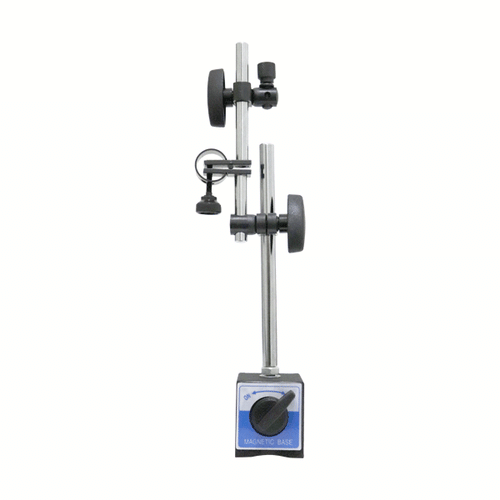 MB-2 - Dial Indicator Stand, Magnetic Base, 230 mm Height, 45 mm x 70 mm x 50 mm Base