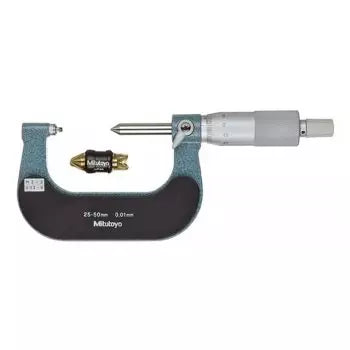 Screw Thread Micrometer 25-50mm, 0,4-0,5mm/64-48TPI 125-106