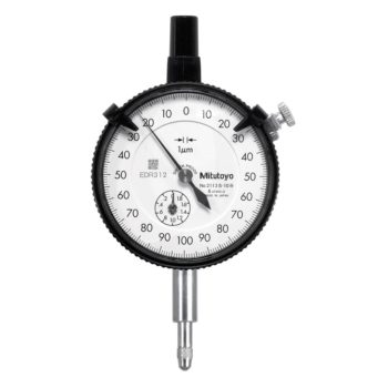 Dial Gauge, Flat Back, ISO Type Jewelled Bearing, Shockproof, 2mm, 0,001mm 2113AB-10