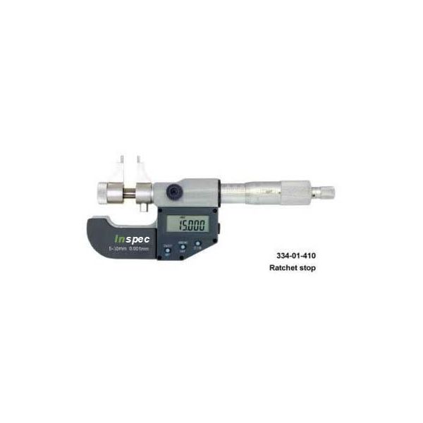 Inspec Micrometer Caliper Type Outside 334-02-410, 1-2"/25-50mm 0.00005"/0.001mm Resolution