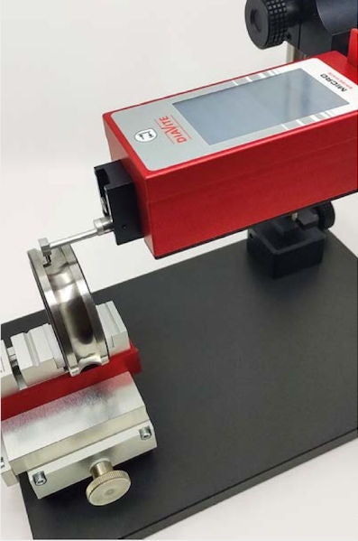 Diavite Tracer KKH with skid, concave/vex surface, 8 mm, 5 µm/90° for VH/VHF, Article code:  KKH-08/10/90/5