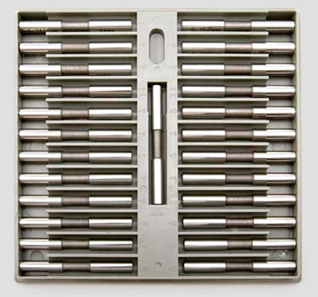 Deltronic THS-25 Class X Pin Gauge Sets, 0.001" Steps .001" Range 0.0160 - 0.0247" Number of Pins 25 Code DTHS0160-0247