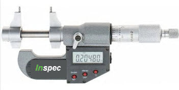 Inspec Micrometer Caliper Type Outside 334-02-410, 1-2"/25-50mm 0.00005"/0.001mm Resolution