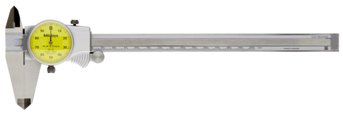 Mitutoyo Dial Caliper 0-200mm, 0.01mm, 1mm/rev, Metric 505-733