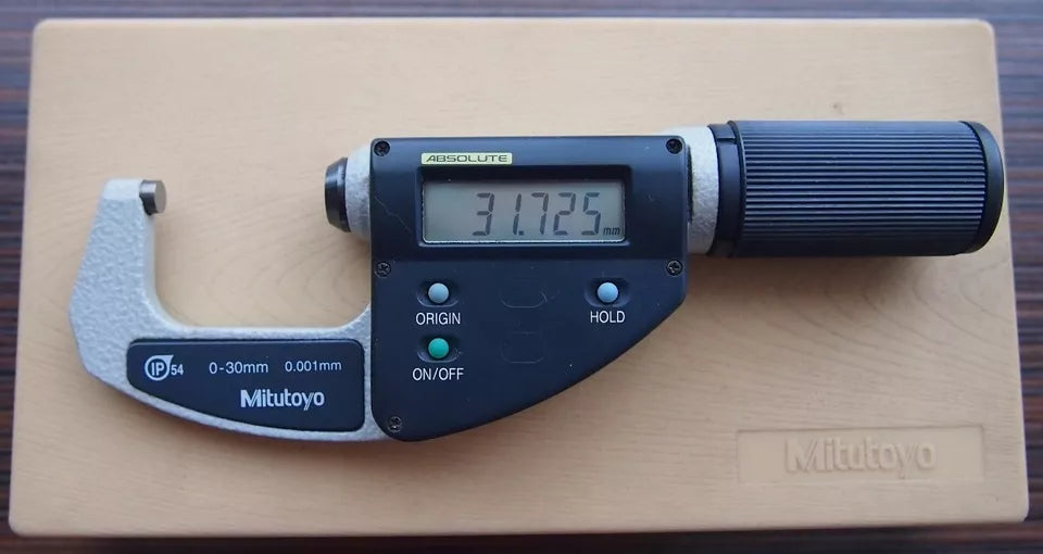 Mitutoyo Digital Absolute Micrometer QuickMike Inch/Metric, 0-30mm/0-1.2" 293-661-10