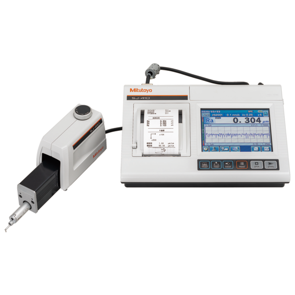 Mitutoyo 178-583-12E Surftest SJ-412 Surface Roughness Tester, 2"/50mm X-Axis Travel, 4 mN Detector, 5 Micron Stylus Tip Radius