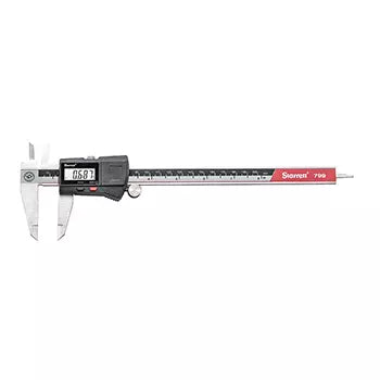 Starrett  Digital Caliper, 0-8"/0-200mm Range, 0.0005"/.01mm Resolution, No Output 799A-8/200