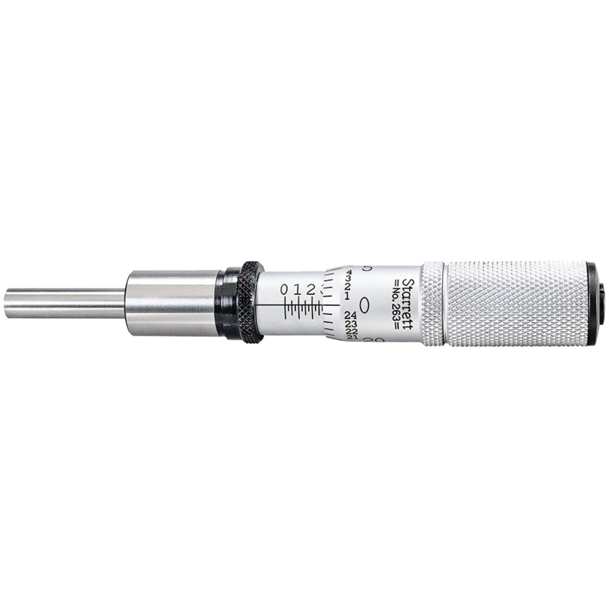 Starrett 263FL 0 - 1" Plain Micrometer head ( 0.5" dia. ) - Friction thimble