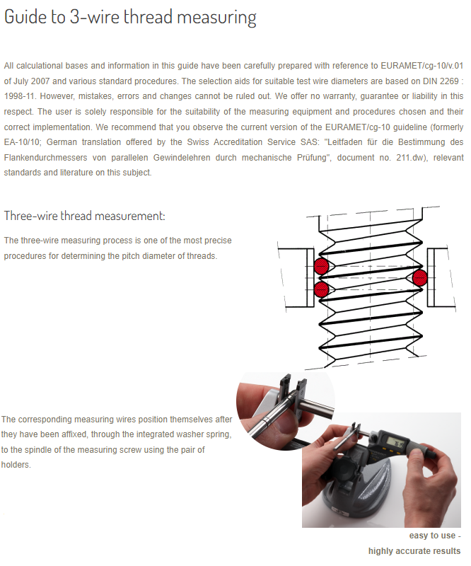 Mitutoyo Ovee 3-Wire Thread Measuring D= 0,895mm for D= 6,35mm Spindle 952142