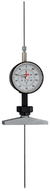 Kaefer 40021 Depth Depth gauge TU 30 with TU 2 needle Range 0-200mm Rod diameter 2mm Graduation .01mm, Base 50mm