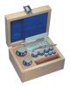 Kern 303-041-610 E1 Set of Weights 1mg-200g in Polished Stainless Steel in Wooden Box with DKD Calibration Certificate, Milligram weights in a removable plastic box Dust-brush, tweezers and gloves 