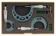 Mitutoyo 103-922 Outside Micrometer Set with Standards, Ratchet Stop, 0-3