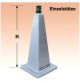 Planolith Single Support for Granite Plates from the size of 1500 x 1000 mm Code 150-601 Height Adj 350 - 400mm 