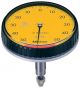 Mitutoyo 2960F Dial Indicator, M2.5X0.45 Thread, 8mm Stem Dia., One Revolution Type, Back Plunger, Orange Dial, 50-0-50 Reading, 78mm Dial Dia., 0-1mm Range, 0.01mm Graduation, +/-0.014mm Accuracy