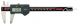 Mahr-Federal Inc. Electronic Digital Calipers, 0-6 In/0-150mm - 4103000, No Output, Round depth rod