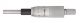 Mitutoyo Micrometer Head Series 150-208 Range 0-1'' x .001'' Accuracy .0001'' Stem 3/8'' Plain