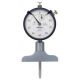 Mitutoyo 7213 Dial Depth Gauge, Range 0-210mm, Graduation .01mm , Stroke 30mm, Accuracy +/-0.03mm, Base 63.5 X 16mm , With 3 Extension Rods, 30, 60, 90mm