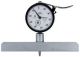 Mitutoyo 7221 Dial Depth Gauge, Range 0-200mm, Graduation .01mm , Stroke 10mm, Accuracy +/-0.015mm, Base 150 X 18mm , With 5 Extension Rods, 10, 20, 30, 30, 100mm