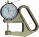 Kaefer Dial Thickness Gauge J50E with flat Contact Points - Reading: 0.01 mm  10mm range, 50 mm throat