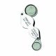 Hastings Triplet Type Magnifier Double 10 & 15 x – Linear Code: 59-600-222